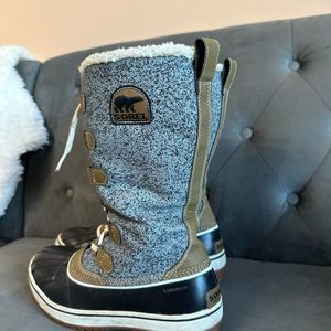 Sorel fleece lined tall boots sz 8 woman’s